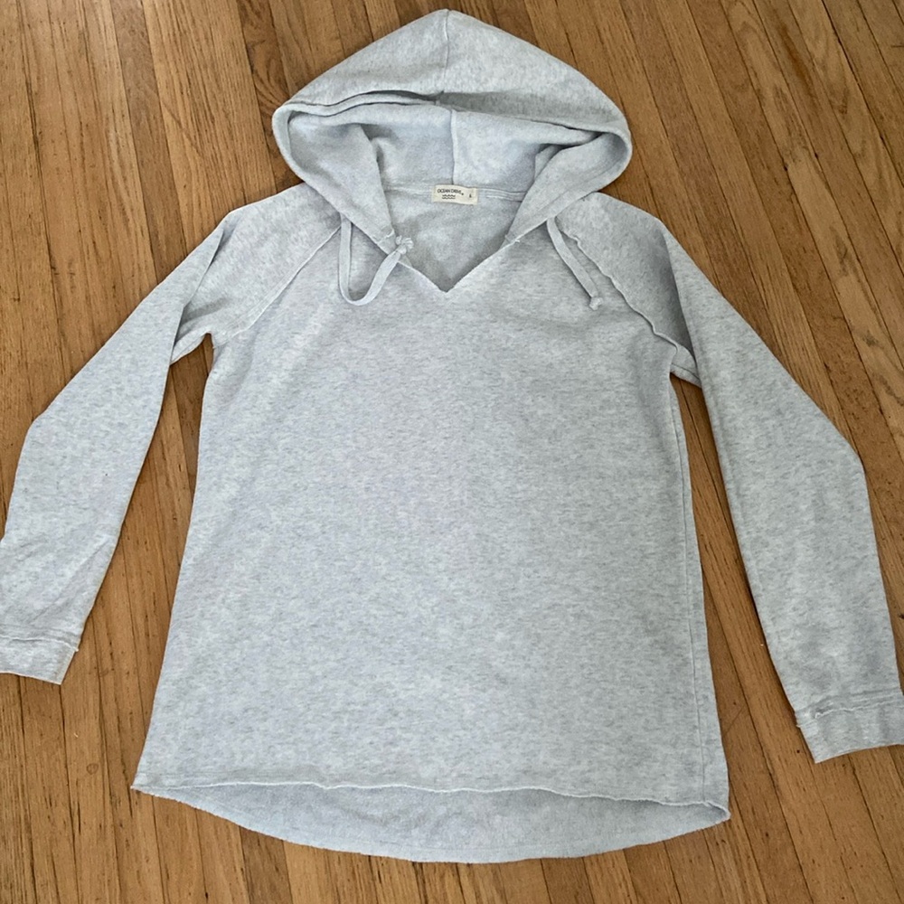 NWOT  Ocean Drive Bermuda Grey Exposed Seam Hoodie